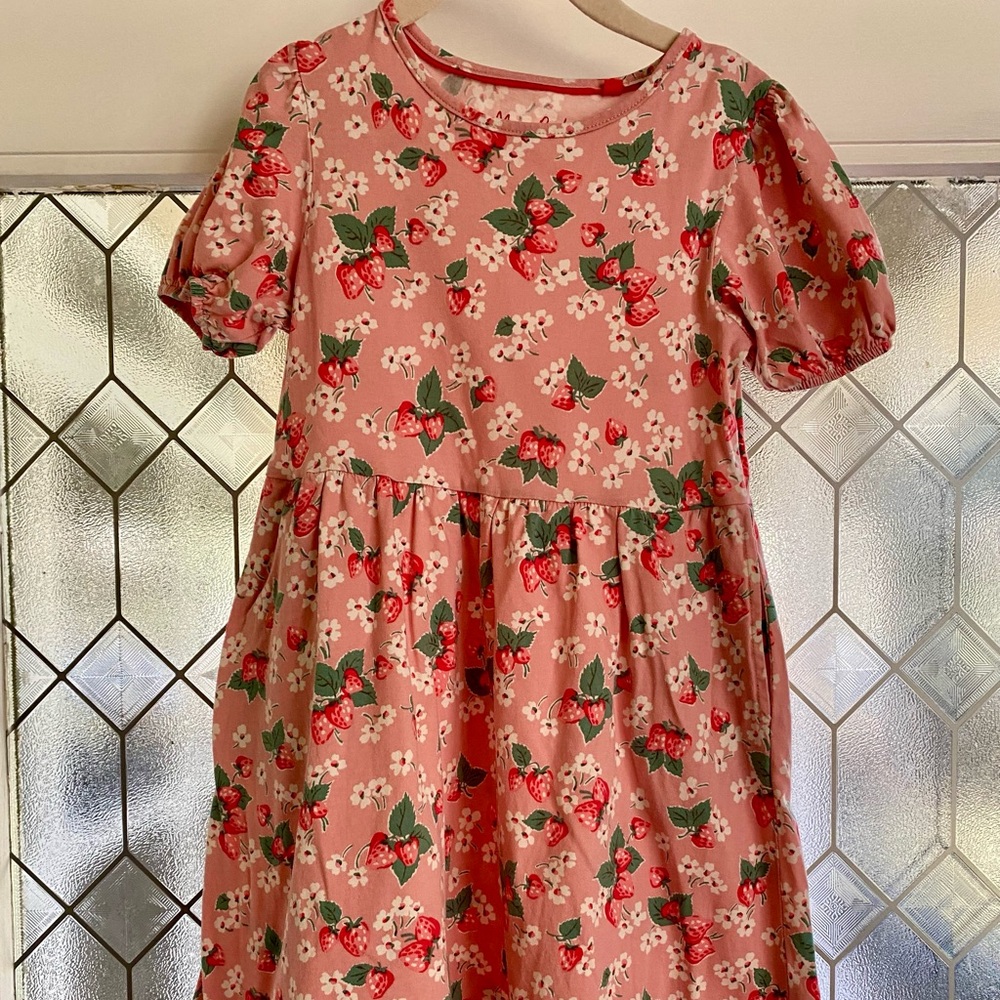Mini Boden Floral Pink Kids Dress